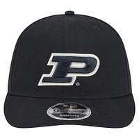 Men's New Era Black Purdue Boilermakers Low Profile 9FIFTY Snapback Hat