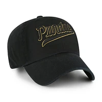 Men's '47 Black Purdue Boilermakers Vault Clean Up Adjustable Hat