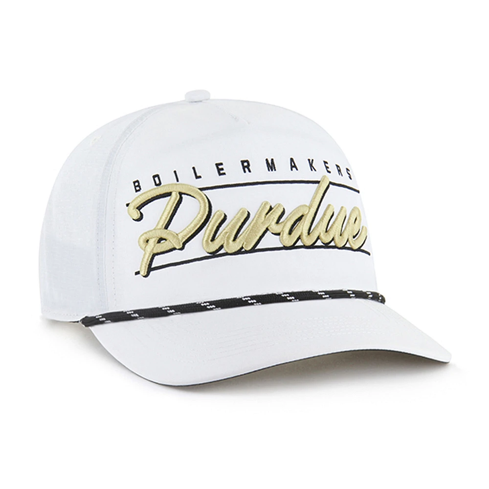Men's '47 White Purdue Boilermakers Condor Hitch brrr° Adjustable Hat
