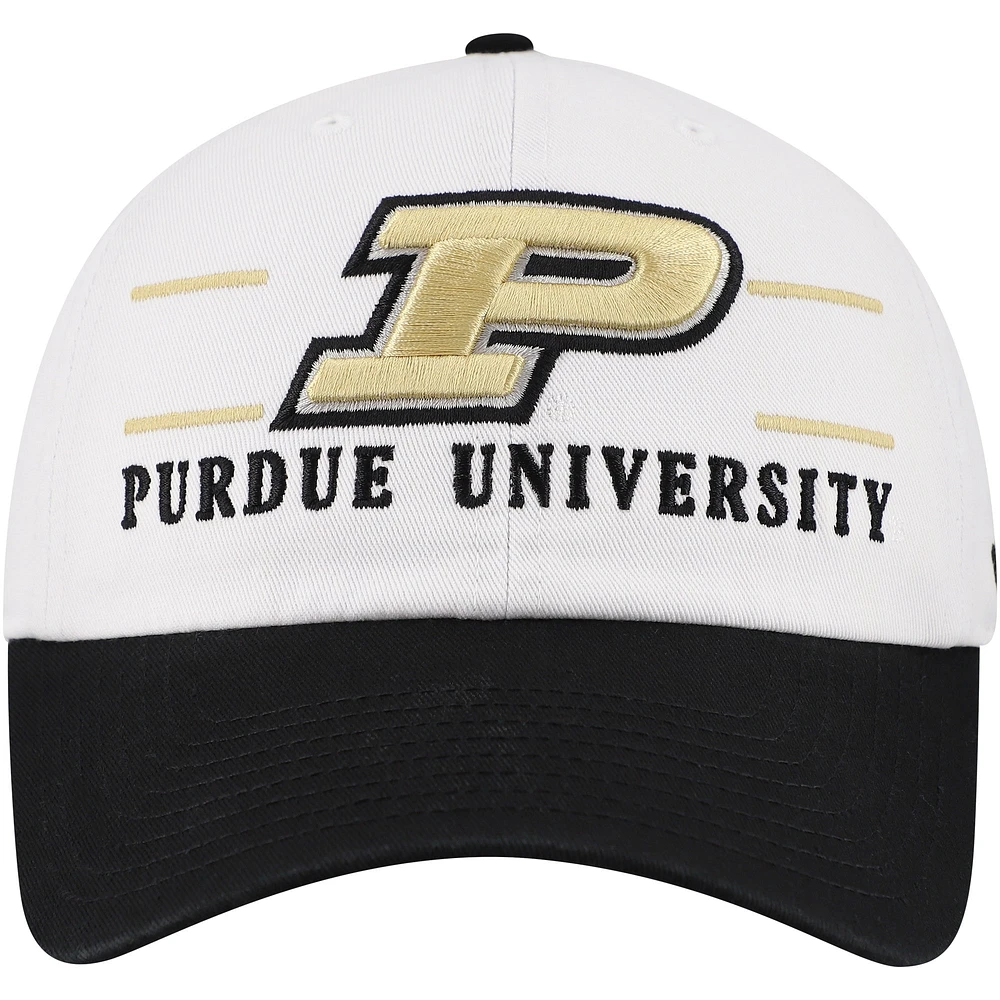 Men's '47 White Purdue Boilermakers Gridiron Clean Up Adjustable Hat