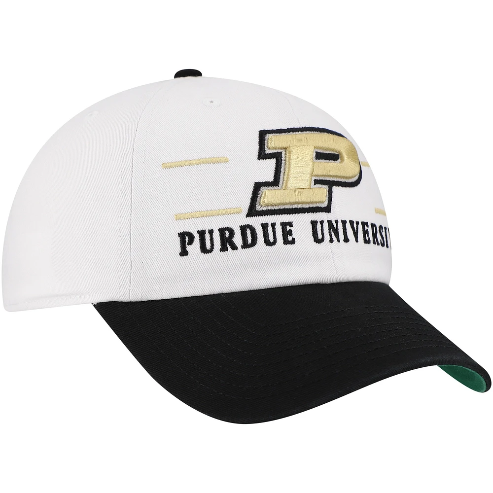 Men's '47 White Purdue Boilermakers Gridiron Clean Up Adjustable Hat