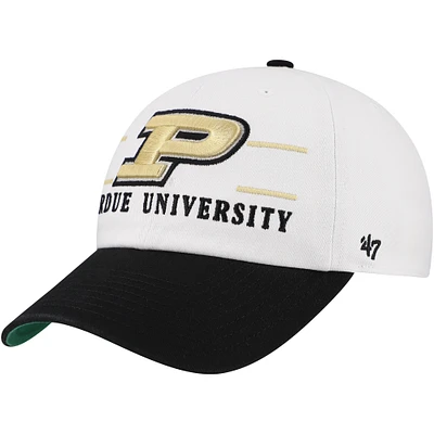 Men's '47 White Purdue Boilermakers Gridiron Clean Up Adjustable Hat