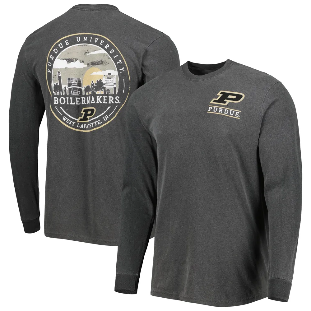 T-shirt noir à manches longues Purdue Boilermakers Circle Campus Scene pour homme