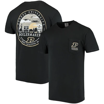 Men's Black Purdue Boilermakers Circle Campus Scene T-Shirt