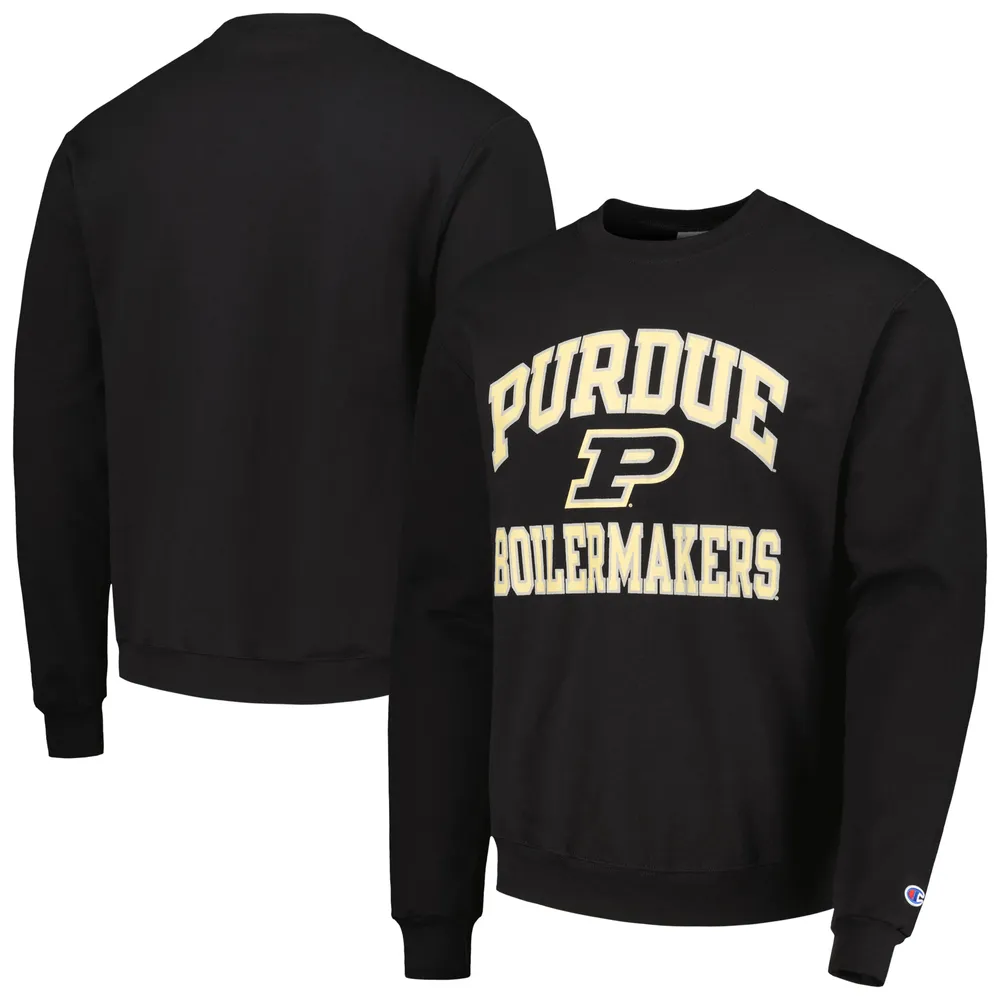 Men's Champion Black Purdue Boilermakers High Motor Pullover Sweatshirt