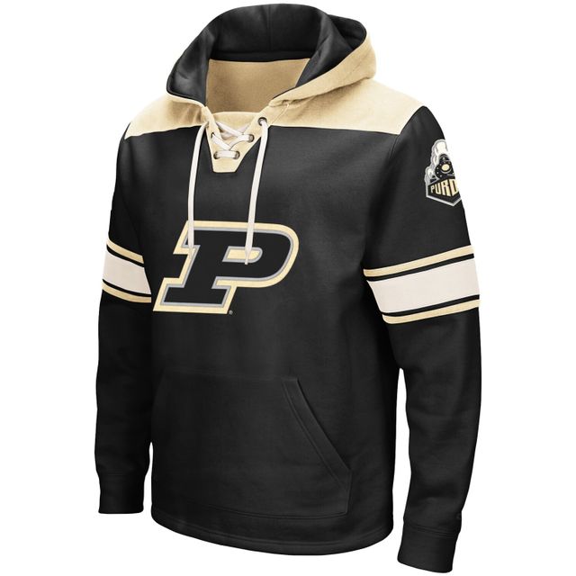 Sweat à capuche lacets Colosseum Purdue Boilermakers 2.0 noir pour hommes