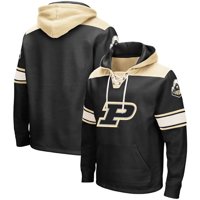 Sweat à capuche lacets Colosseum Purdue Boilermakers 2.0 noir pour hommes