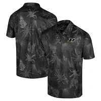 Polo Colosseum noir Purdue Boilermakers Big & Tall Palms pour hommes