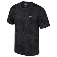 T-shirt à imprimé floral noir Colosseum Purdue Boilermakers pour homme