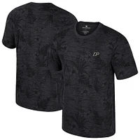 T-shirt à imprimé floral noir Colosseum Purdue Boilermakers pour homme