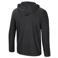 Men's Colosseum Black Purdue Boilermakers Long Sleeve T-Shirt Hoodie