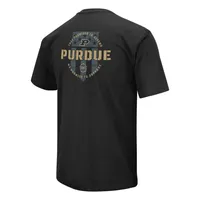 T-shirt d'appréciation militaire Colosseum Black Purdue Boilermakers OHT pour hommes