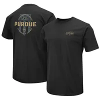 T-shirt d'appréciation militaire Colosseum Black Purdue Boilermakers OHT pour hommes