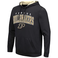 Men's Colosseum Black Purdue Boilermakers Resistance Pullover Hoodie