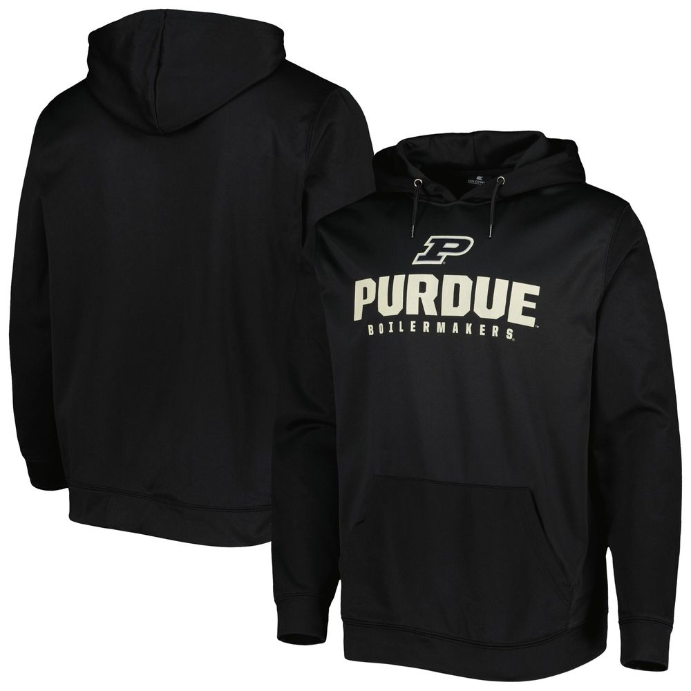 Men's Colosseum Black Purdue Boilermakers Team Lantern Pullover Hoodie