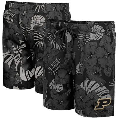 Purdue Boilermakers Colosseum The Dude Swim Shorts - Black