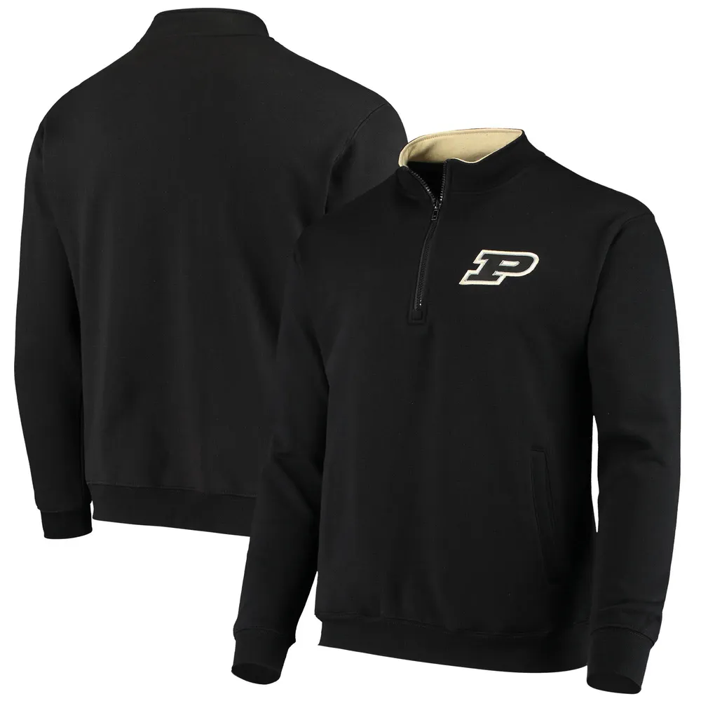 Veste Colosseum Black pour hommes Purdue Boilermakers Tortugas Logo Quarter-Zip Jacket