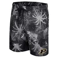 Men's Colosseum Black Purdue Boilermakers What Else is New Swim Shorts