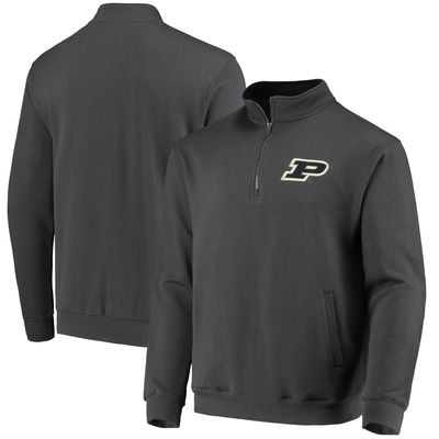 Men's Colosseum Charcoal Purdue Boilermakers Tortugas Logo Quarter-Zip Jacket