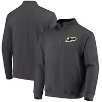 Men's Colosseum Charcoal Purdue Boilermakers Tortugas Logo Quarter-Zip Jacket