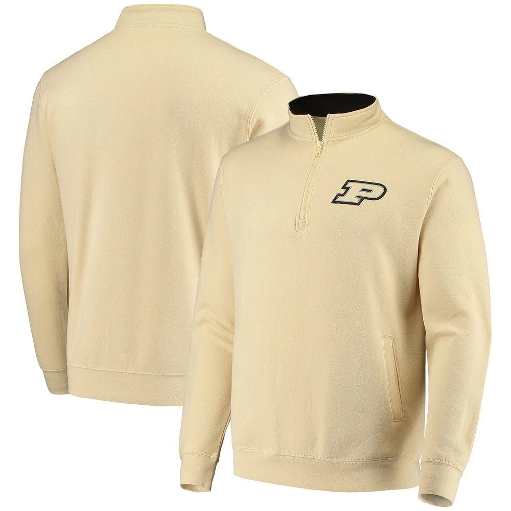 Men's Colosseum Gold Purdue Boilermakers Tortugas Logo Quarter-Zip Jacket