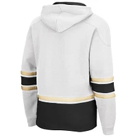 Chandail à capuchon Colosseum Purdue Boilermakers Lace Up 3.0 pour hommes, blanc