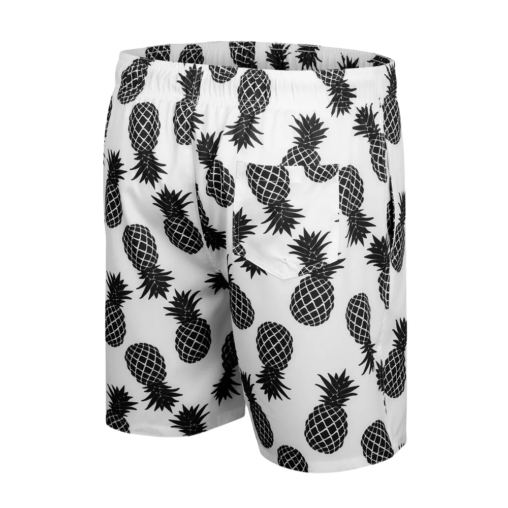 Short de bain Colosseum White Purdue Boilermakers Ananas pour hommes