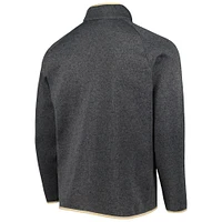 Columbia Grey Purdue Boilermakers Canyon Point Omni-Shield Raglan Chandail à demi-glissière pour homme