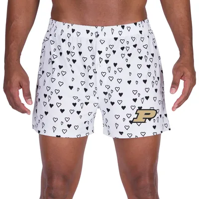 Purdue Boilermakers Concepts Sport Epiphany Allover Print Knit Boxer Shorts - White