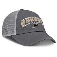 Men's Fanatics Charcoal Purdue Boilermakers Ionic Trucker Adjustable Hat