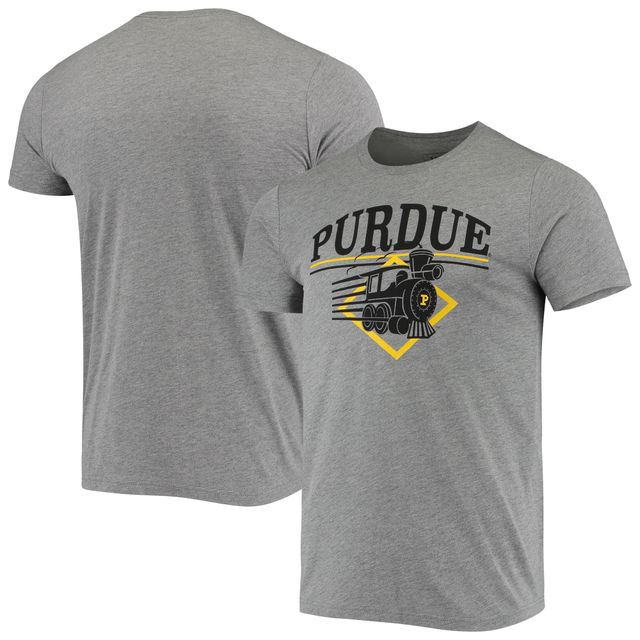 T-shirt de train vintage Purdue Boilermakers Homefield gris pour homme