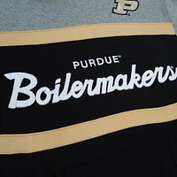 Men's Mitchell & Ness Black Purdue Boilermakers Head Coach Pullover Hoodie