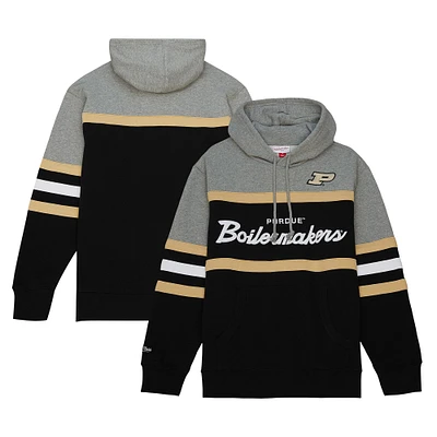 Sweat à capuche noir Mitchell & Ness Purdue Boilermakers Head Coach pour hommes