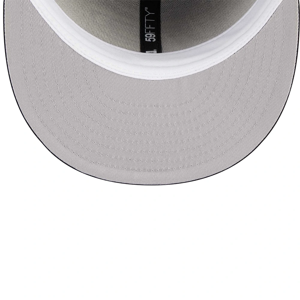 Casquette ajustée 59FIFTY Purdue Boilermakers noire New Era pour homme