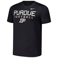 T-shirt Nike noir pour homme Purdue Boilermakers 2024 Military Appreciation Legend Performance