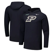 T-shirt à capuche manches longues Nike Purdue Boilermakers 2024 Military Appreciation Performance pour homme