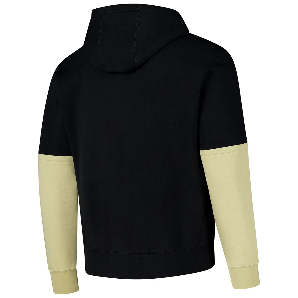 Sweat à capuche en polaire Nike Purdue Boilermakers 2024 Sideline Club pour homme noir