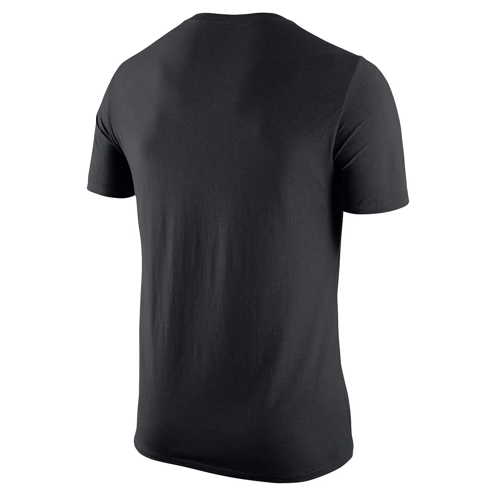 T-shirt Nike noir avec logo Purdue Boilermakers pour homme