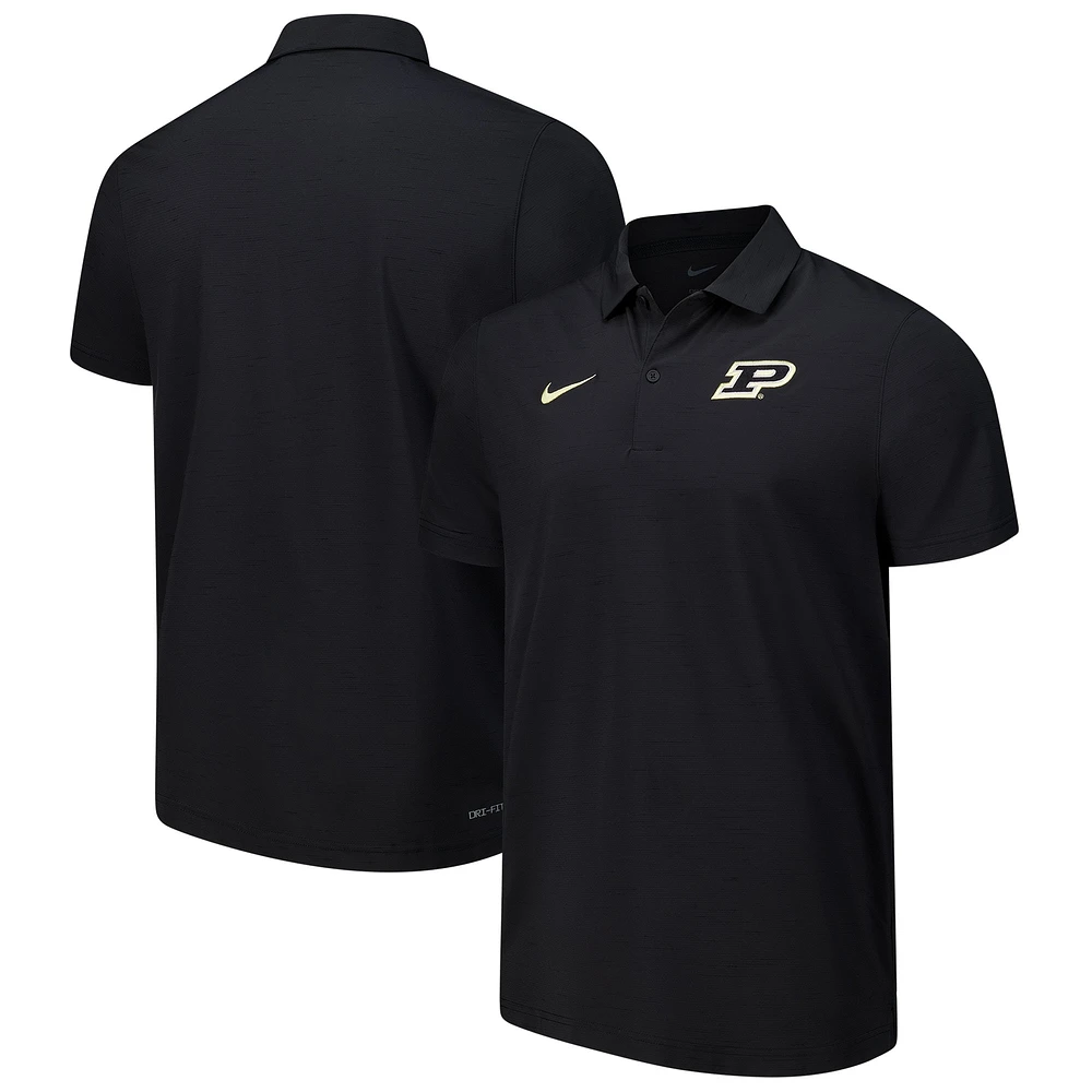 Polo Nike Performance Purdue Boilermakers noir pour homme