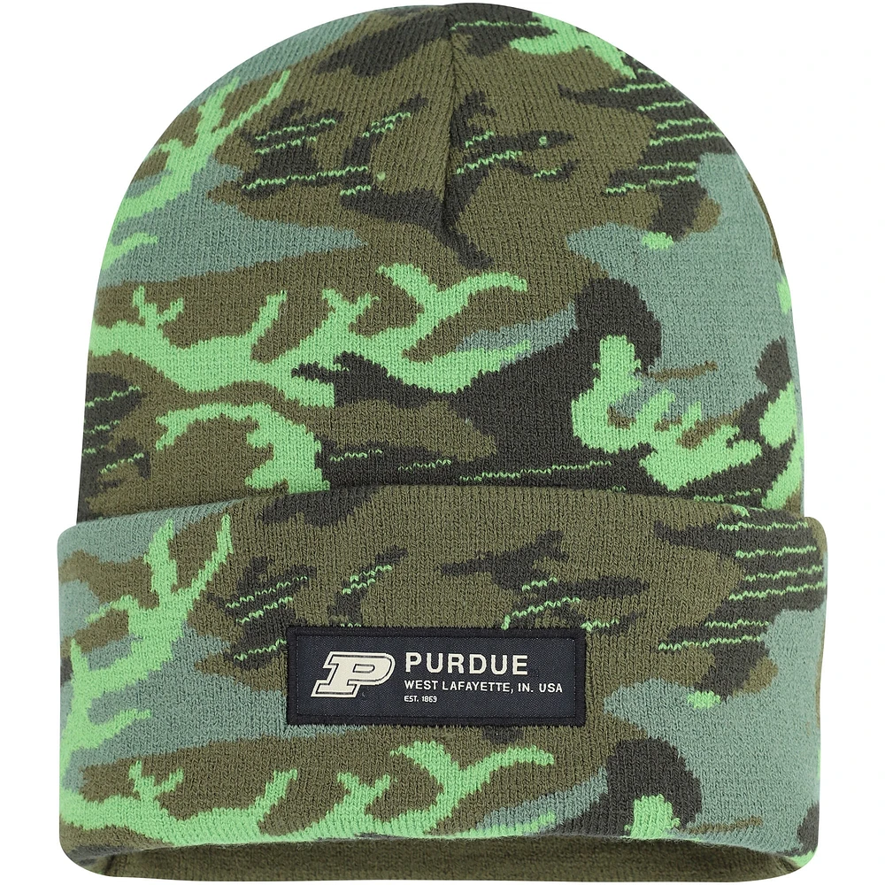 Men's Nike Camo Purdue Boilermakers Veterans Day Cuffed Knit Hat