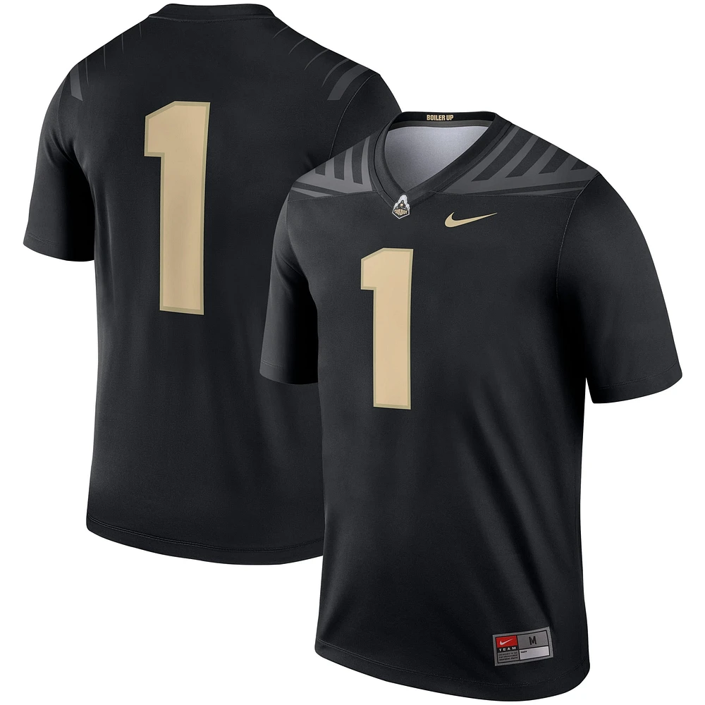 Men's Nike #1 Black Purdue Boilermakers Legend Jersey