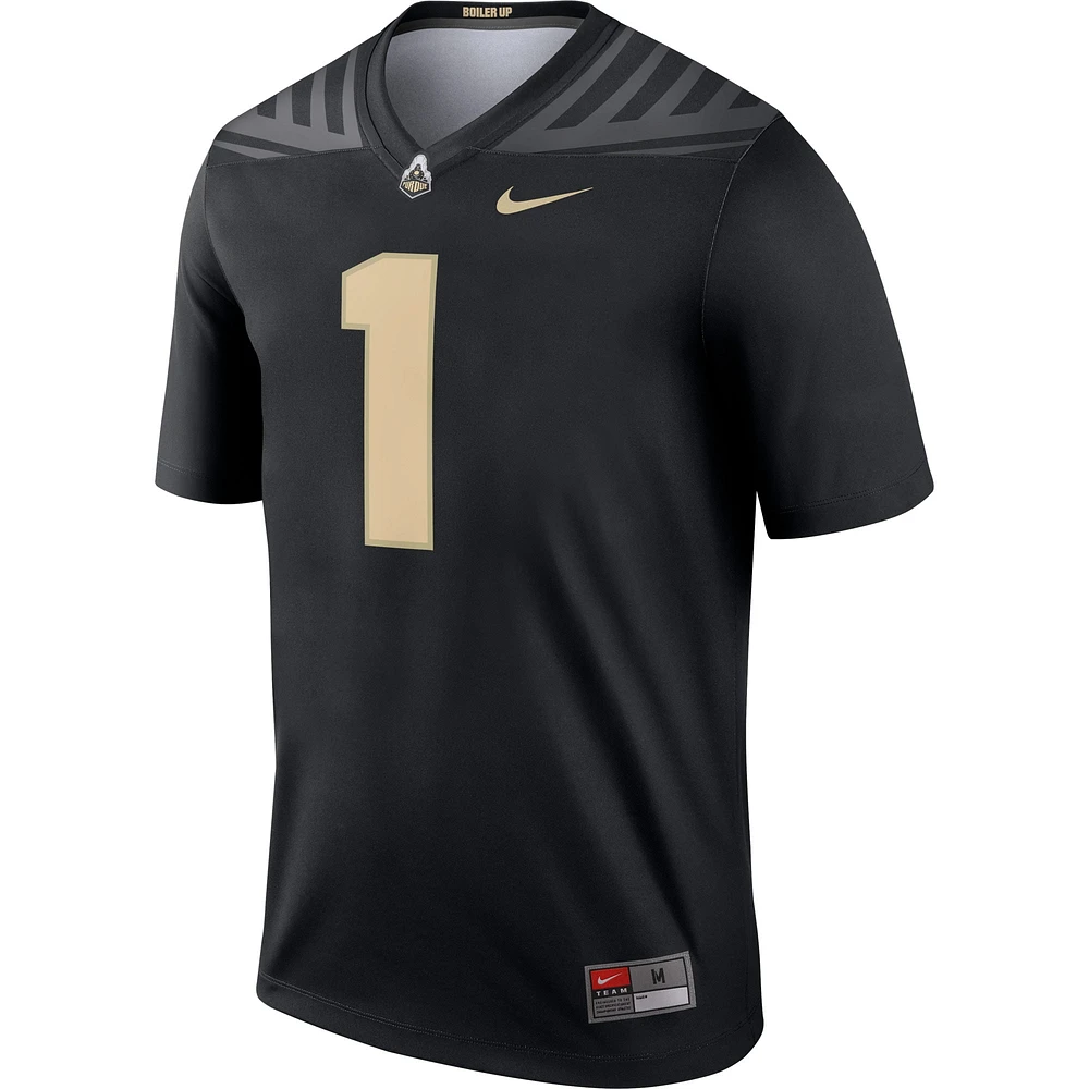 Men's Nike #1 Black Purdue Boilermakers Legend Jersey