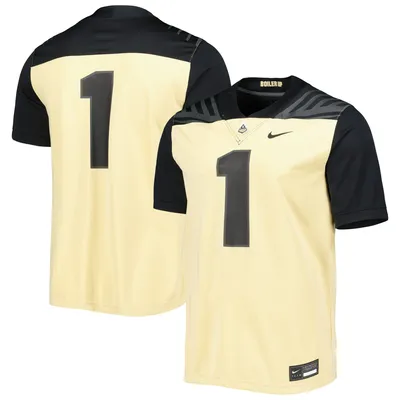 Men's Nike #1 Charcoal Colorado Buffaloes Untouchable Football Jersey