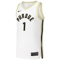 Maillot de basket-ball réplique blanc Nike #1 Purdue Boilermakers pour homme