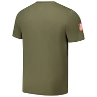 T-shirt Nike Olive Purdue Boilermakers 2024 Military Appreciation Performance pour homme