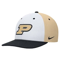 Men's Nike White/Gold Purdue Boilermakers Pro Performance Snapback Hat