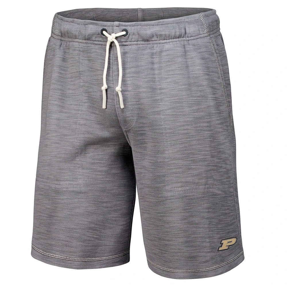 Men's Tommy Bahama Gray Purdue Boilermakers Tobago Bay Tri-Blend Shorts