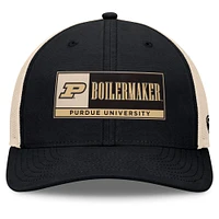 Men's Top of the World Black/Natural Purdue Boilermakers Bennett Trucker Adjustable Hat