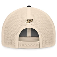 Men's Top of the World Black/Natural Purdue Boilermakers Bennett Trucker Adjustable Hat