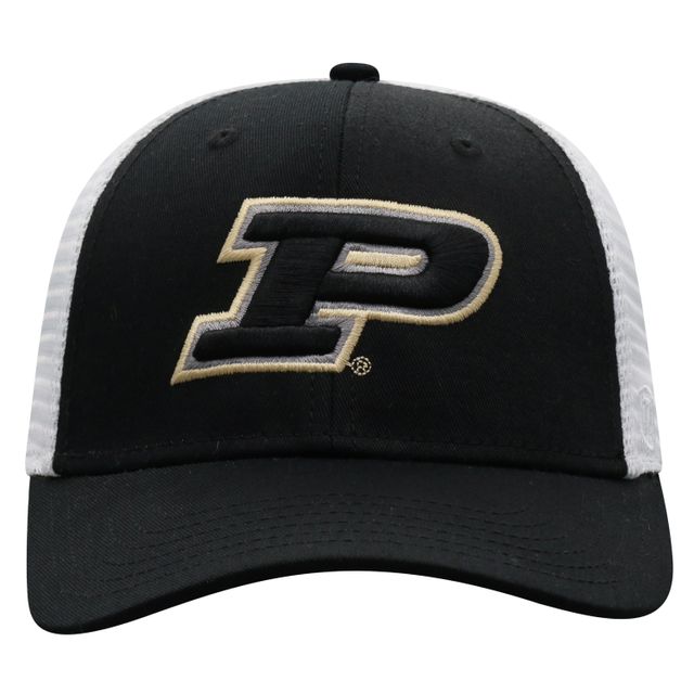 Casquette Snapback Top of the World noir/blanc Purdue Boilermakers Trucker pour hommes